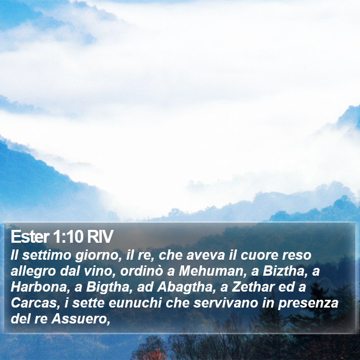 Ester 1:10 RIV Bible Study