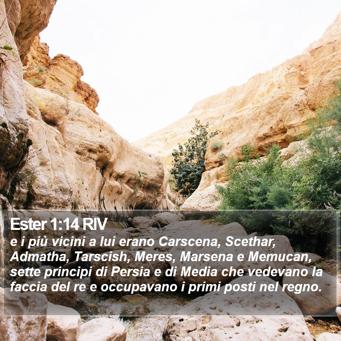 Ester 1:14 RIV Bible Study