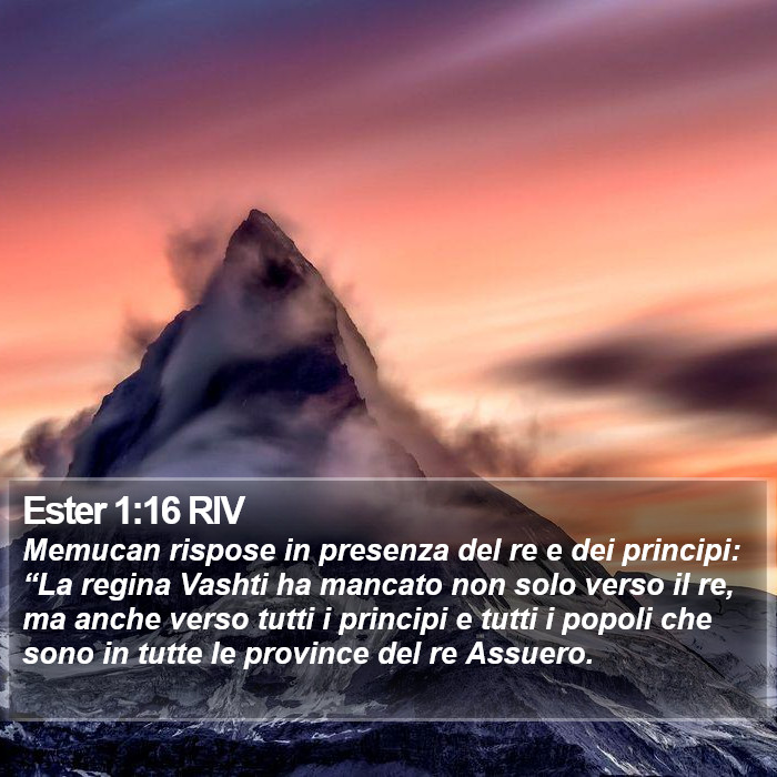 Ester 1:16 RIV Bible Study