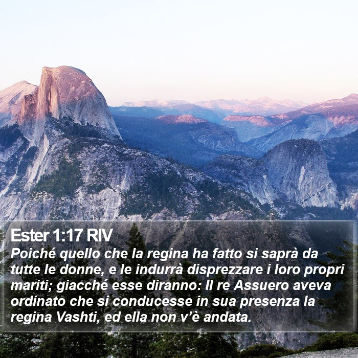 Ester 1:17 RIV Bible Study