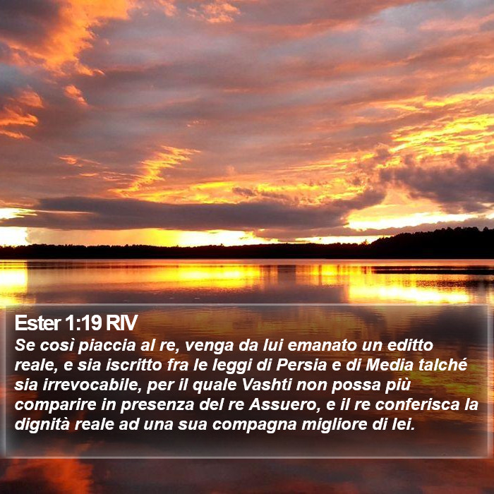 Ester 1:19 RIV Bible Study