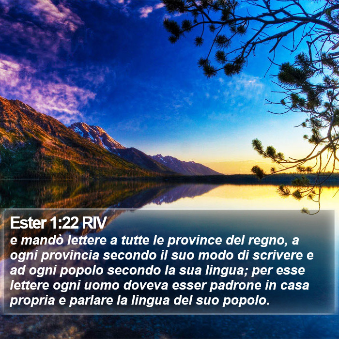 Ester 1:22 RIV Bible Study