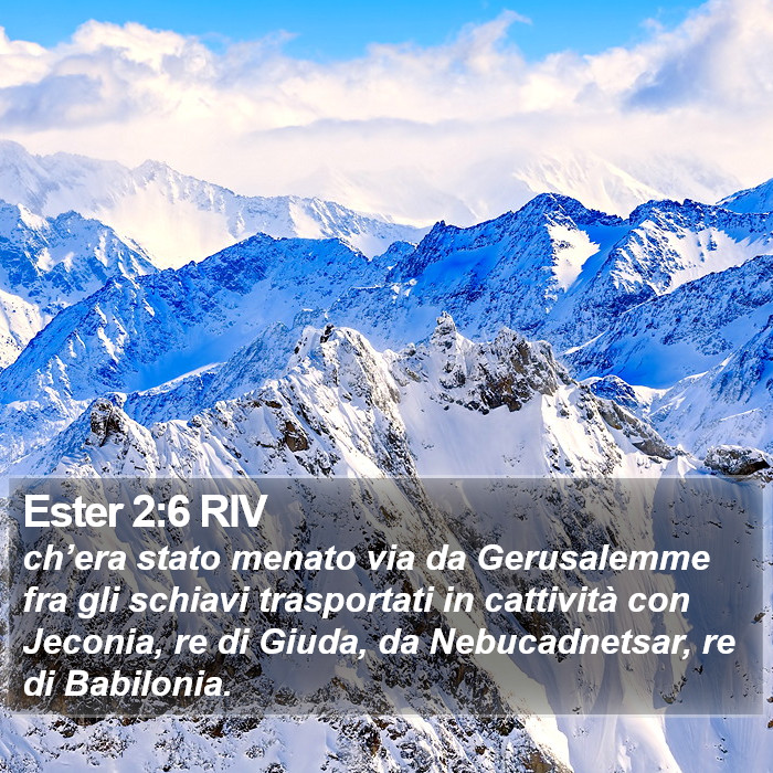 Ester 2:6 RIV Bible Study