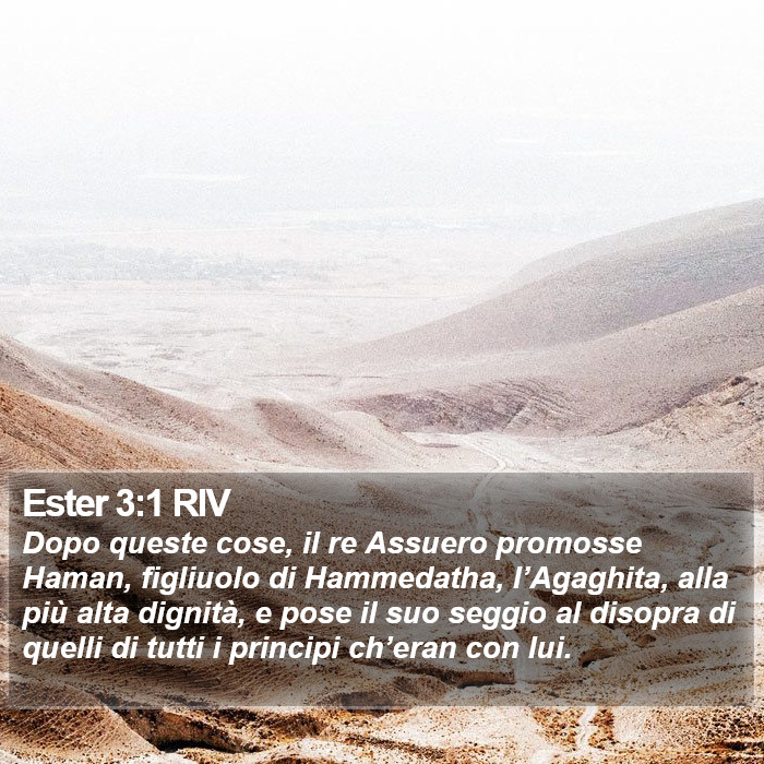 Ester 3:1 RIV Bible Study