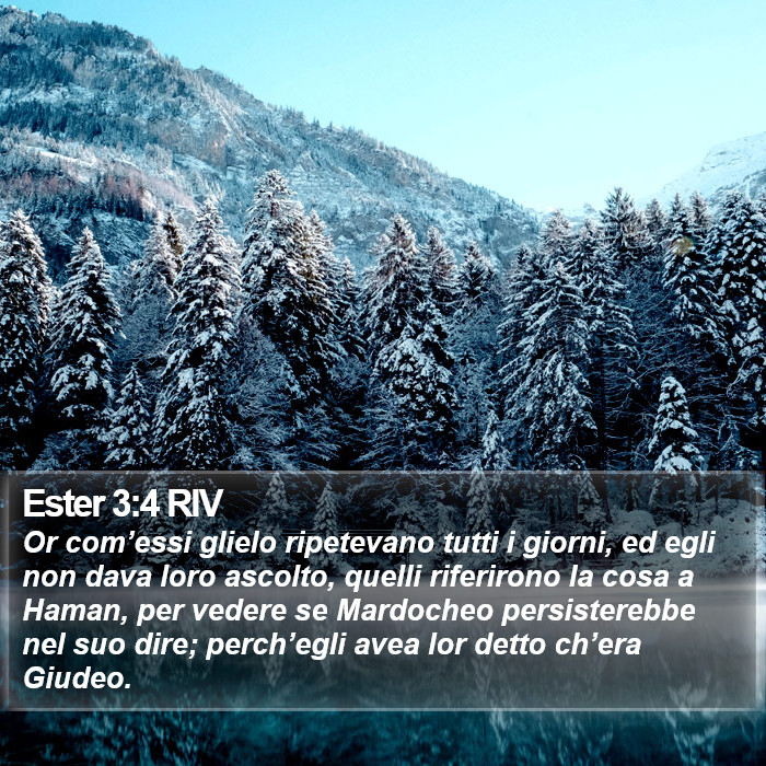 Ester 3:4 RIV Bible Study
