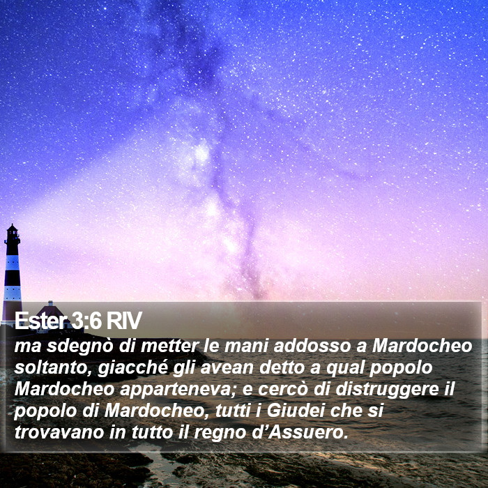 Ester 3:6 RIV Bible Study
