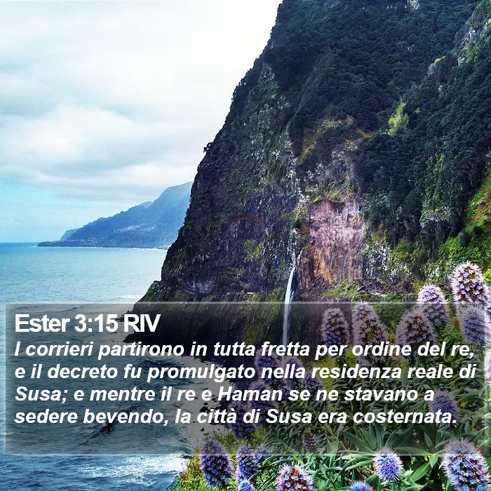 Ester 3:15 RIV Bible Study