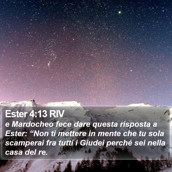Ester 4:13 RIV Bible Study