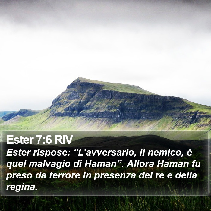 Ester 7:6 RIV Bible Study