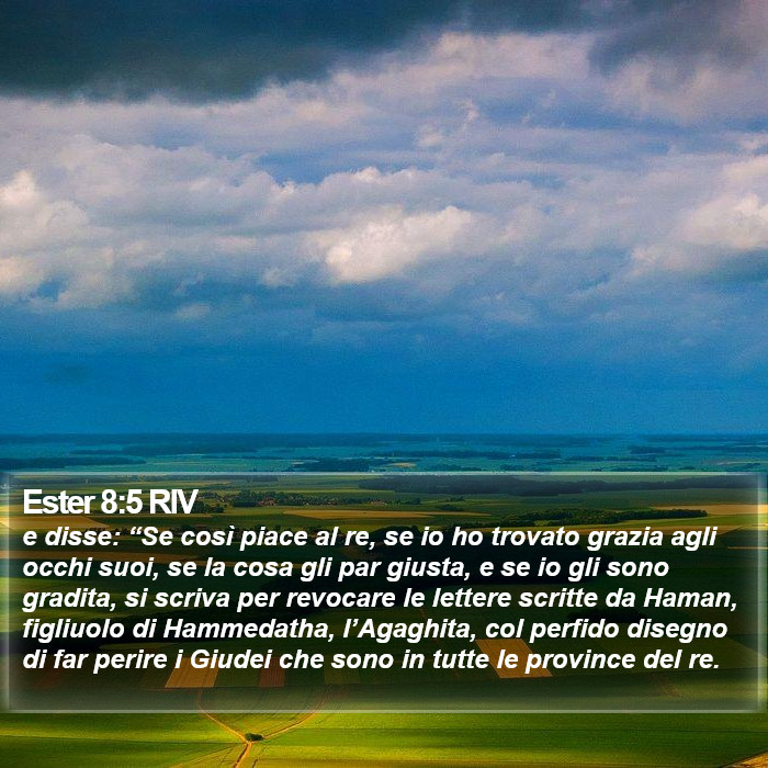 Ester 8:5 RIV Bible Study