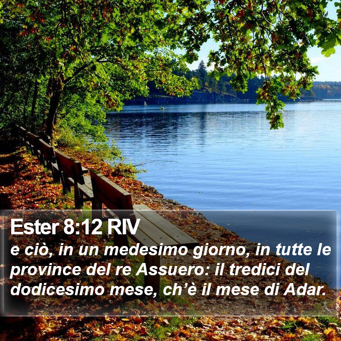 Ester 8:12 RIV Bible Study