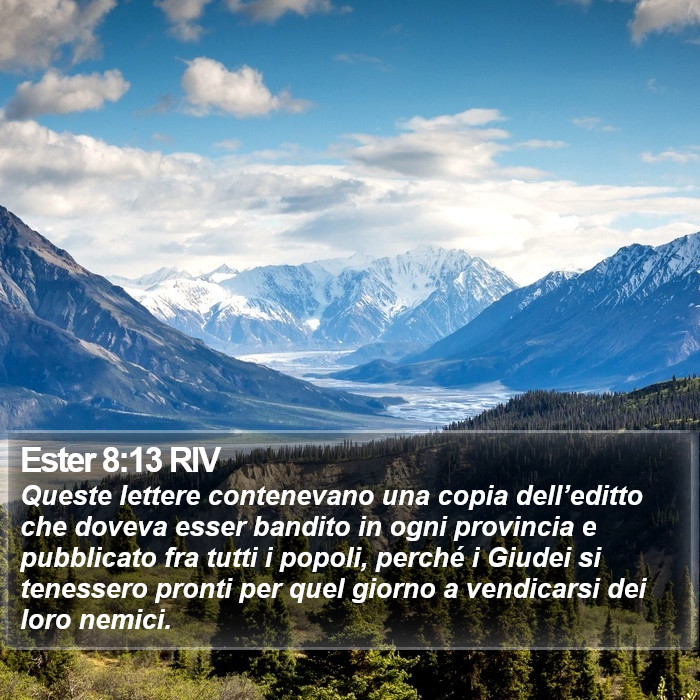 Ester 8:13 RIV Bible Study