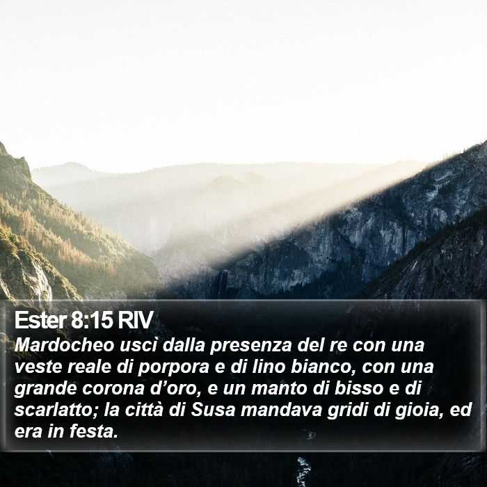 Ester 8:15 RIV Bible Study