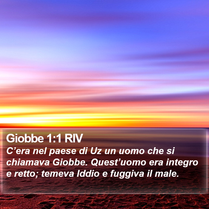 Giobbe 1:1 RIV Bible Study