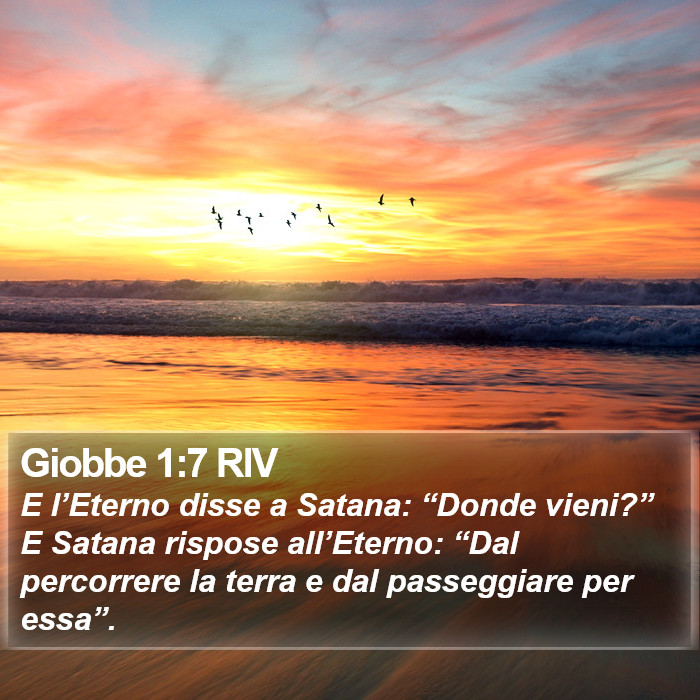 Giobbe 1:7 RIV Bible Study