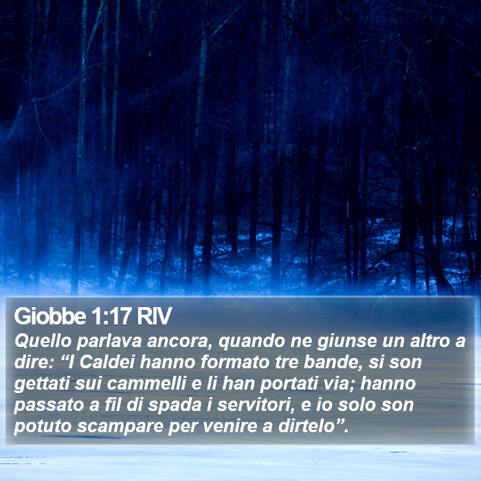 Giobbe 1:17 RIV Bible Study