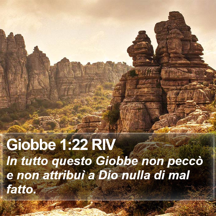 Giobbe 1:22 RIV Bible Study