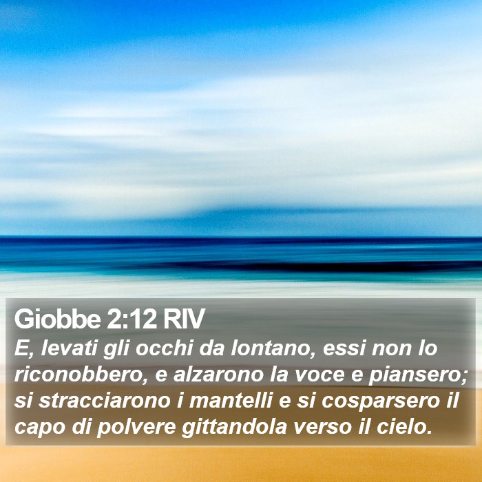 Giobbe 2:12 RIV Bible Study