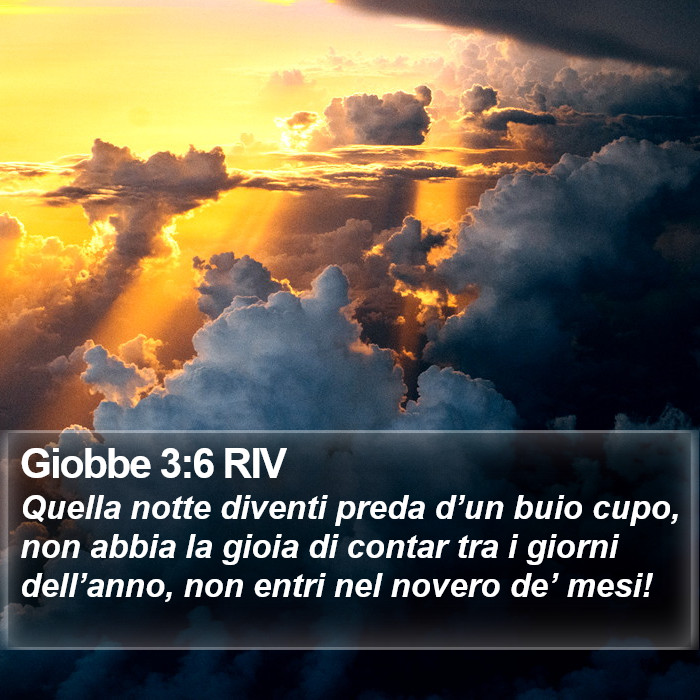 Giobbe 3:6 RIV Bible Study