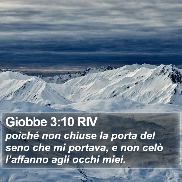 Giobbe 3:10 RIV Bible Study