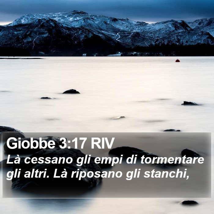 Giobbe 3:17 RIV Bible Study