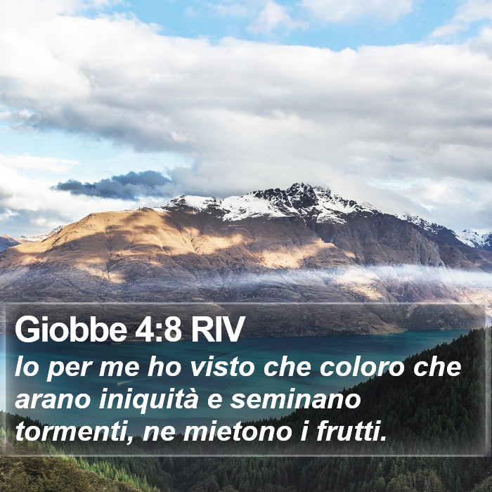 Giobbe 4:8 RIV Bible Study