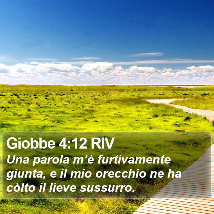 Giobbe 4:12 RIV Bible Study