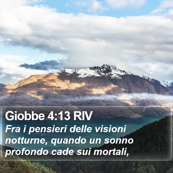 Giobbe 4:13 RIV Bible Study