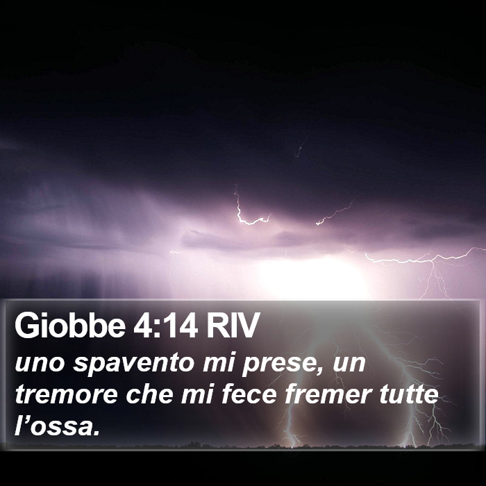 Giobbe 4:14 RIV Bible Study