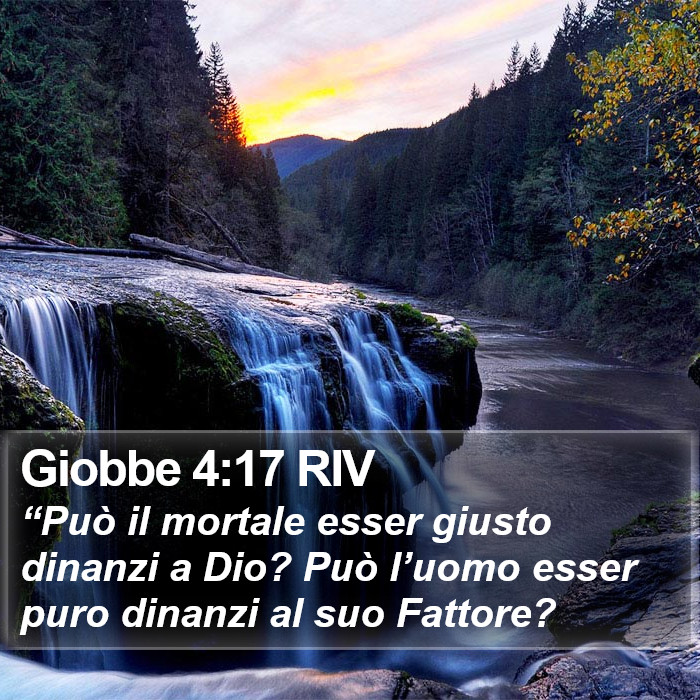 Giobbe 4:17 RIV Bible Study