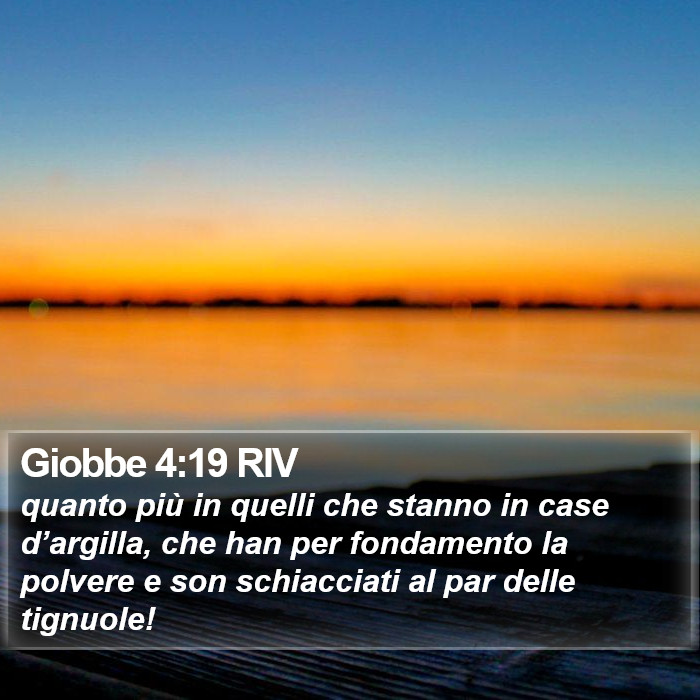 Giobbe 4:19 RIV Bible Study