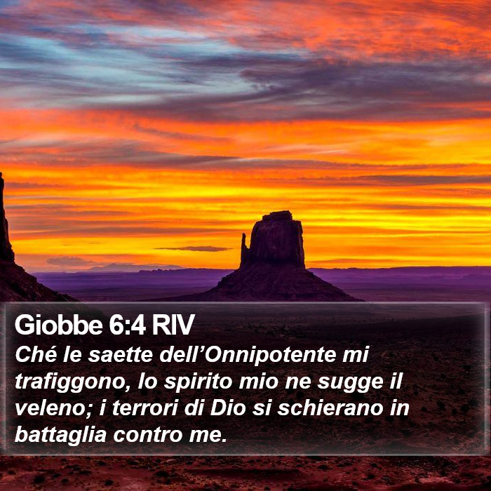 Giobbe 6:4 RIV Bible Study