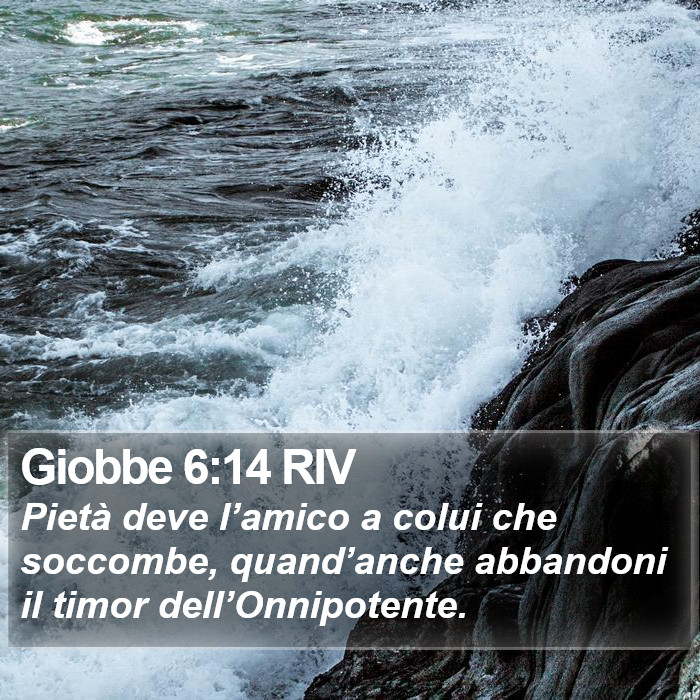 Giobbe 6:14 RIV Bible Study