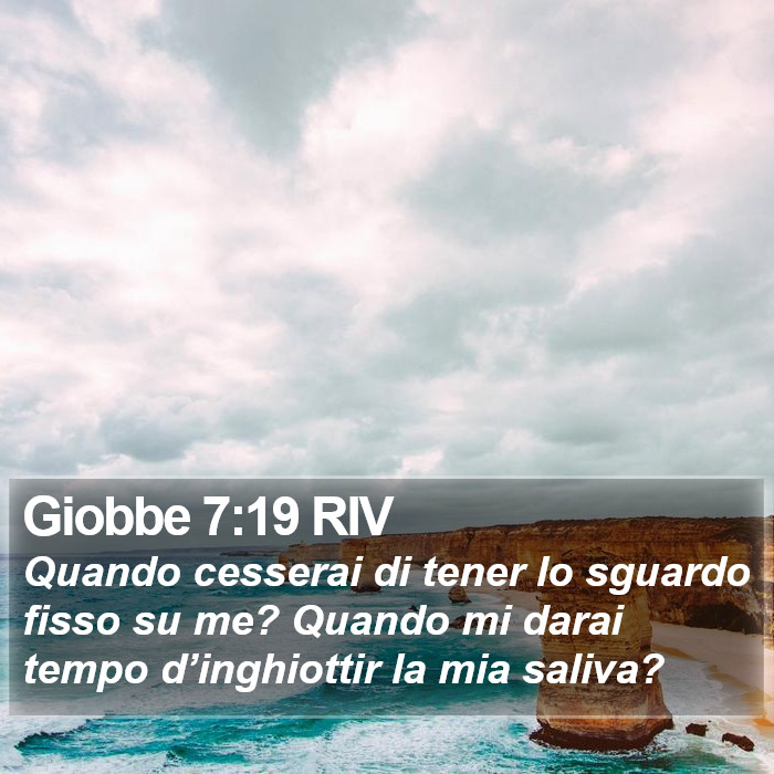 Giobbe 7:19 RIV Bible Study