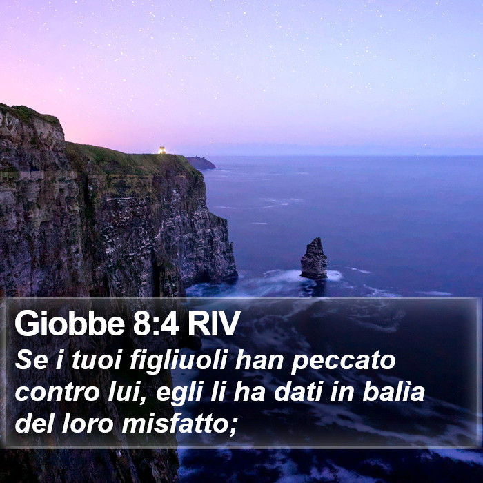 Giobbe 8:4 RIV Bible Study