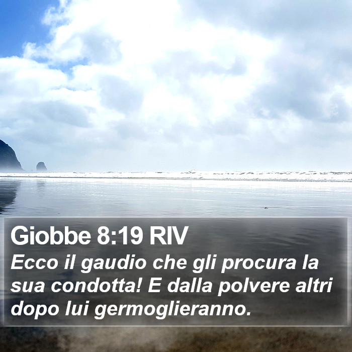 Giobbe 8:19 RIV Bible Study