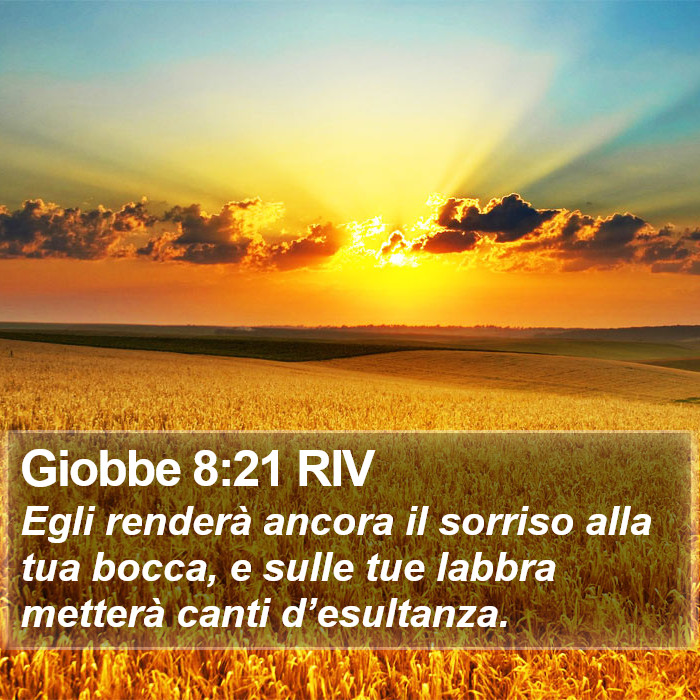 Giobbe 8:21 RIV Bible Study