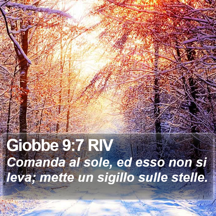 Giobbe 9:7 RIV Bible Study