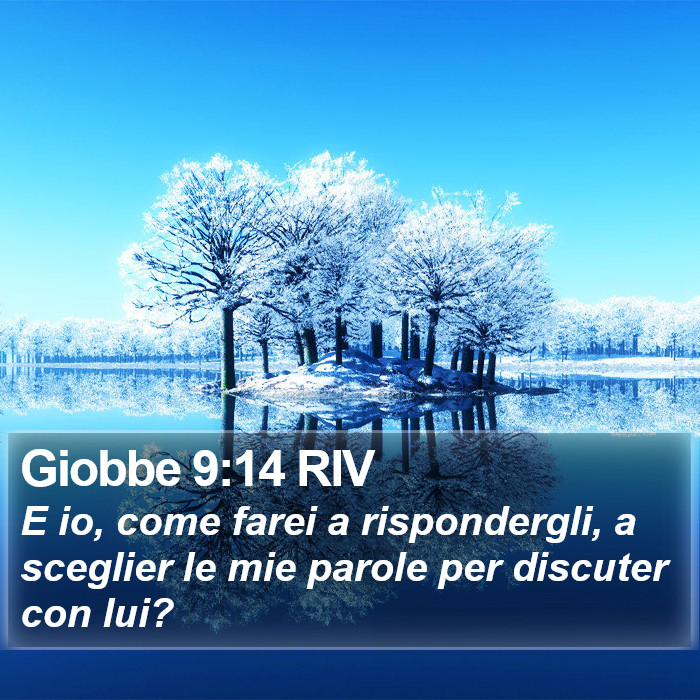 Giobbe 9:14 RIV Bible Study