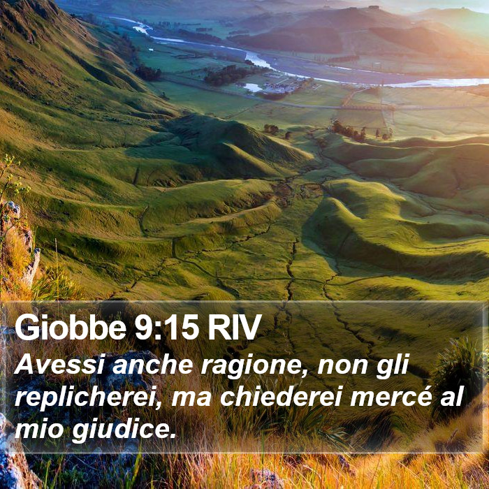Giobbe 9:15 RIV Bible Study