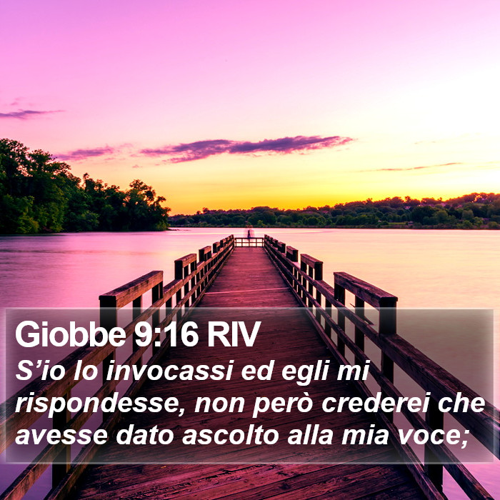 Giobbe 9:16 RIV Bible Study
