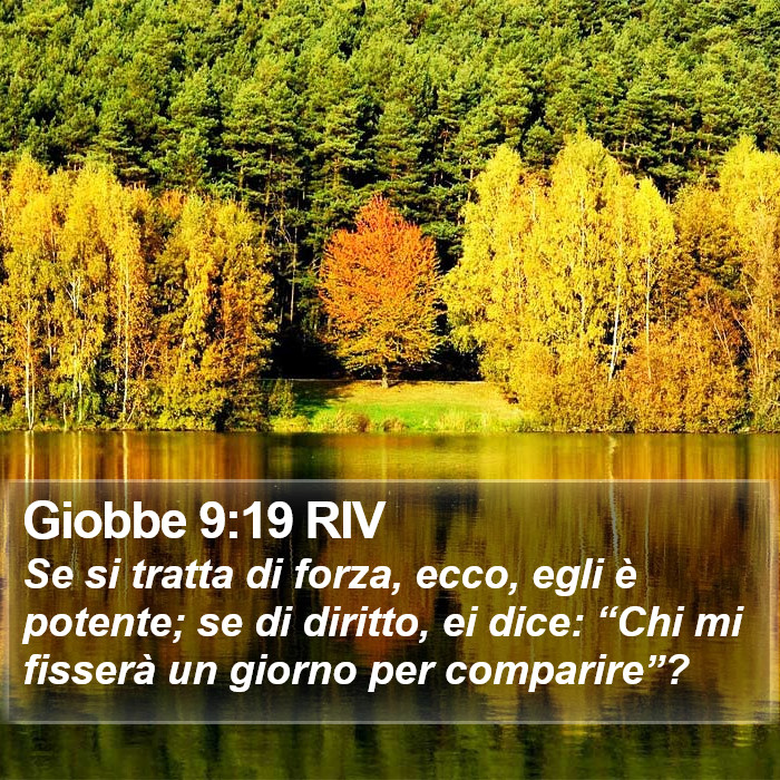Giobbe 9:19 RIV Bible Study