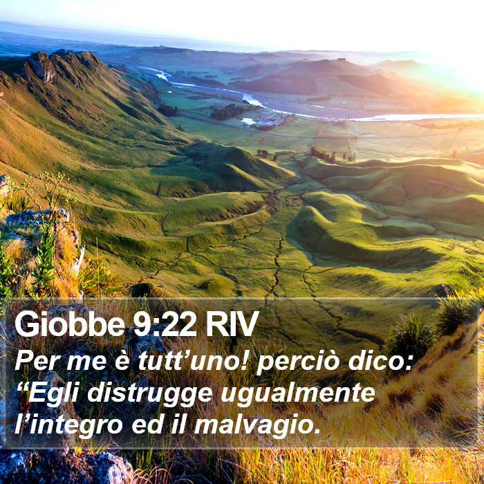 Giobbe 9:22 RIV Bible Study