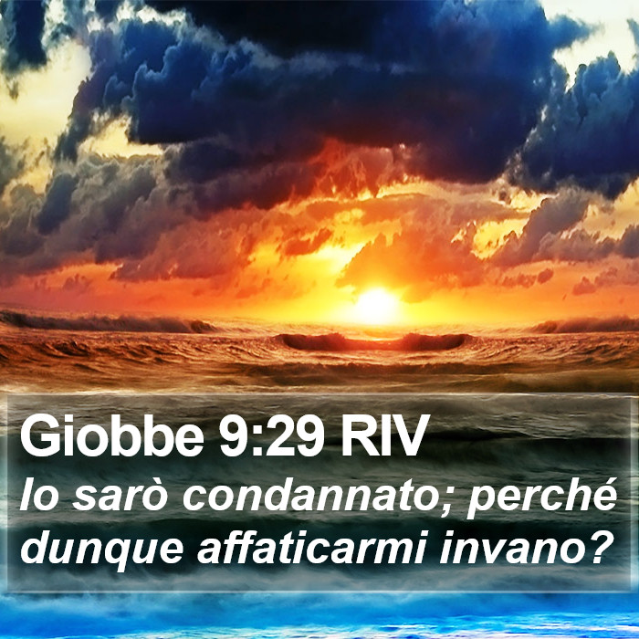 Giobbe 9:29 RIV Bible Study