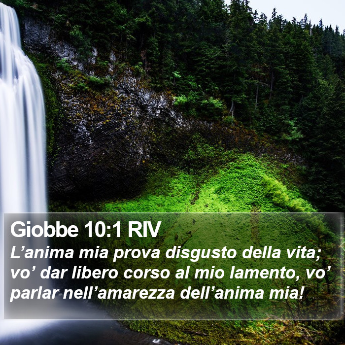 Giobbe 10:1 RIV Bible Study