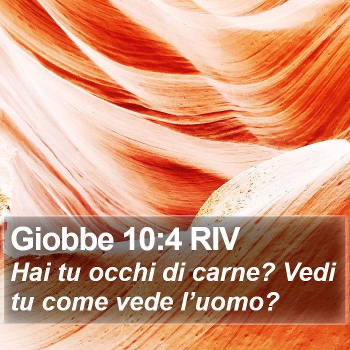 Giobbe 10:4 RIV Bible Study