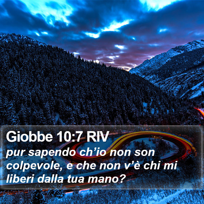 Giobbe 10:7 RIV Bible Study