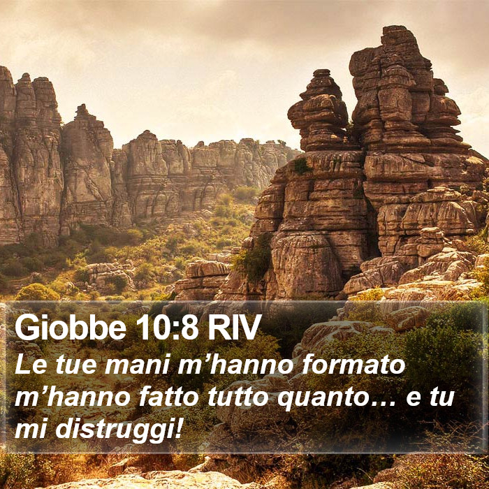 Giobbe 10:8 RIV Bible Study