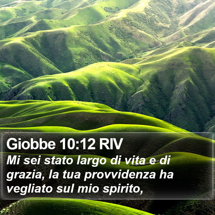 Giobbe 10:12 RIV Bible Study