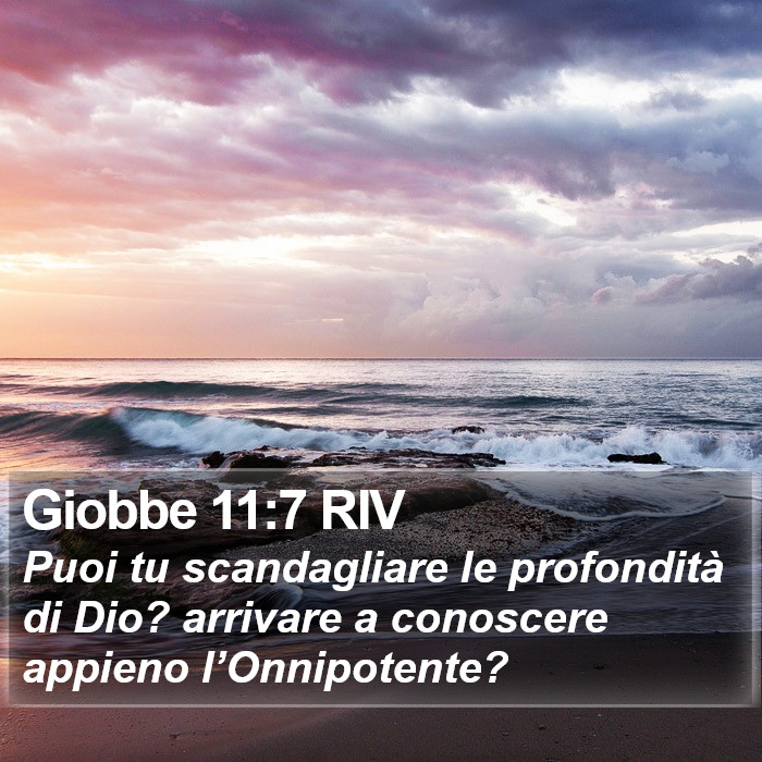 Giobbe 11:7 RIV Bible Study